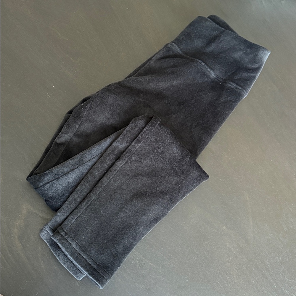 Black Velvet Leggings